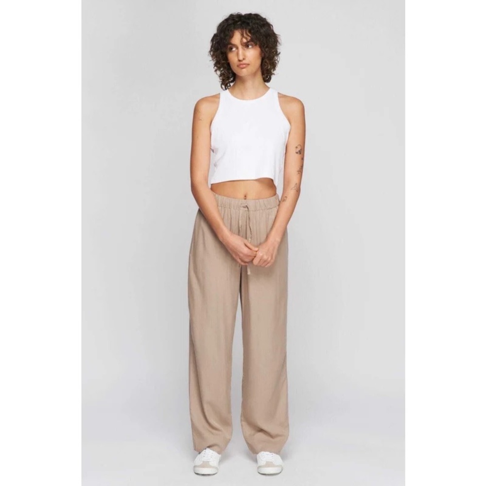 Kotn Unisex Flow Trouser Pants in Tan